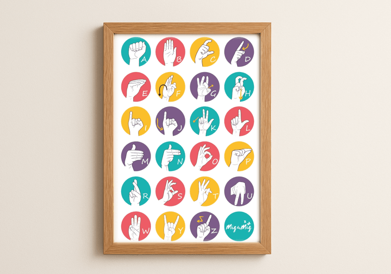 Plakat z alfabetem - format A2 - obrazek 4