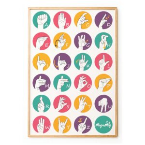 Plakat z alfabetem - format A2
